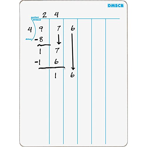 Multi-Digit Computation Two-Sided Dry Erase Board Set, 12” by 9” (Set of 6) P223