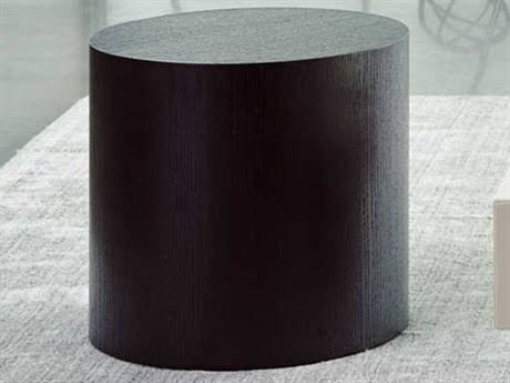 Round End Table Black Oak M28300