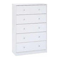 White 5-Drawer Dresser S8436