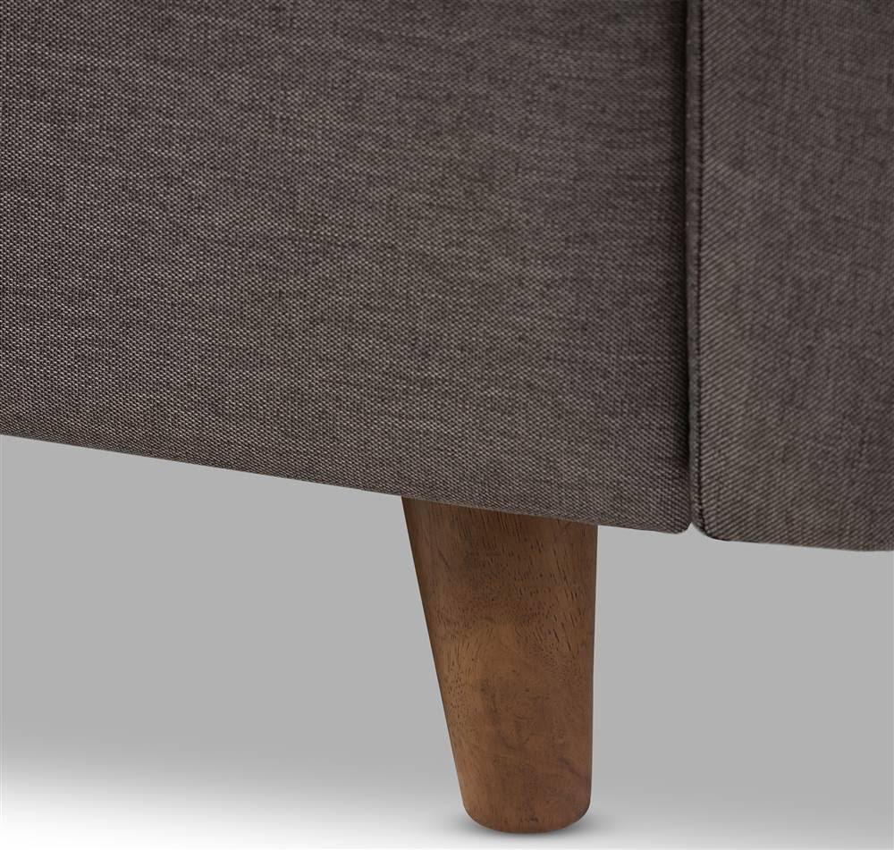 Grey Tufted Arm Chair D934