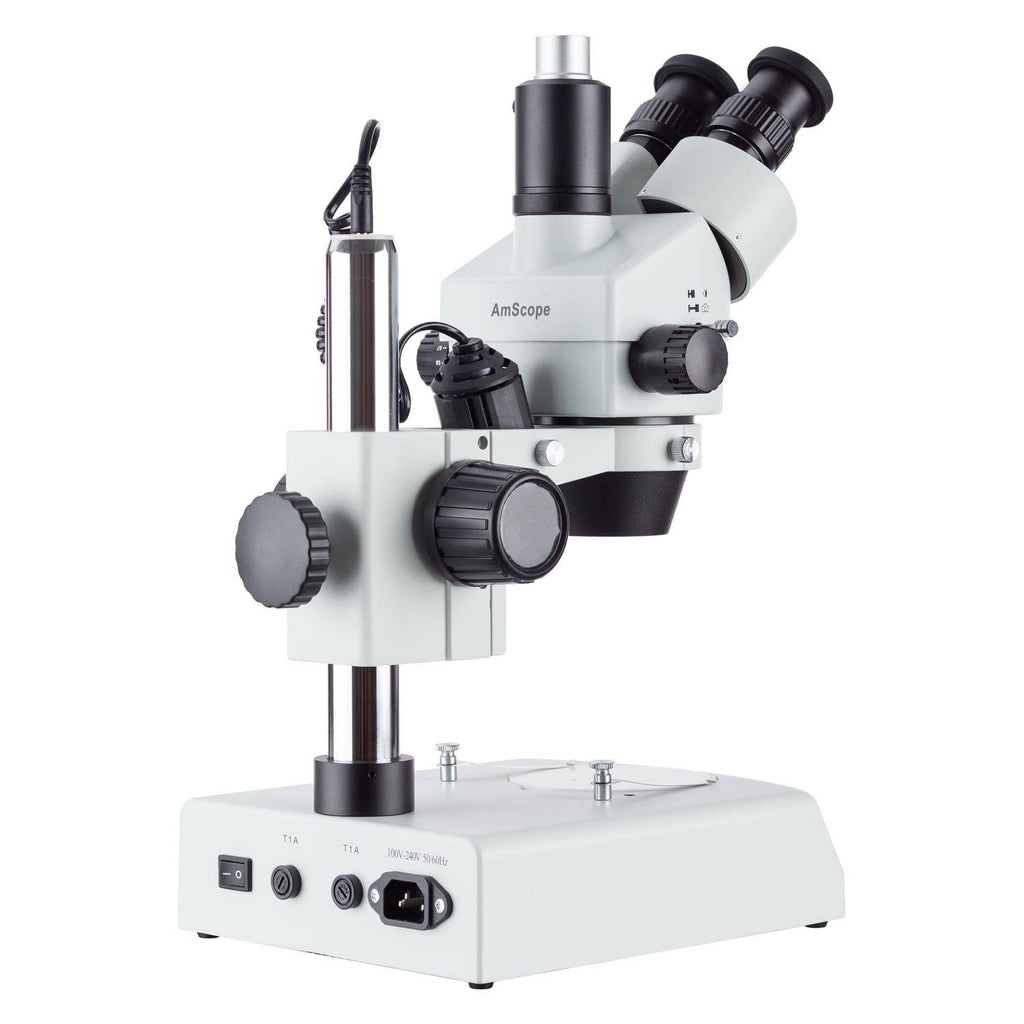 7X-90X LED Trinocular Zoom Stereo Microscope with 3MP USB3 Camera Q744