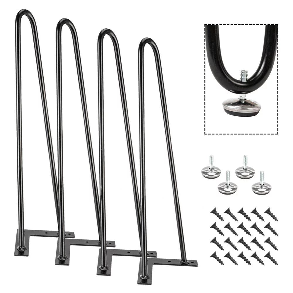 16" Heavy Duty Hairpin Coffee Table Legs Set of 4 I7921