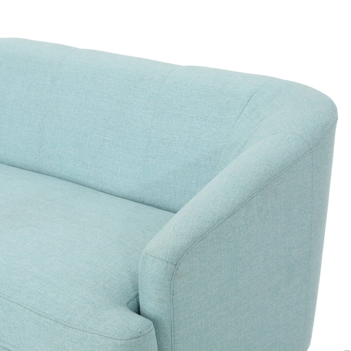 Dark Grey Fabric Loveseat V462792