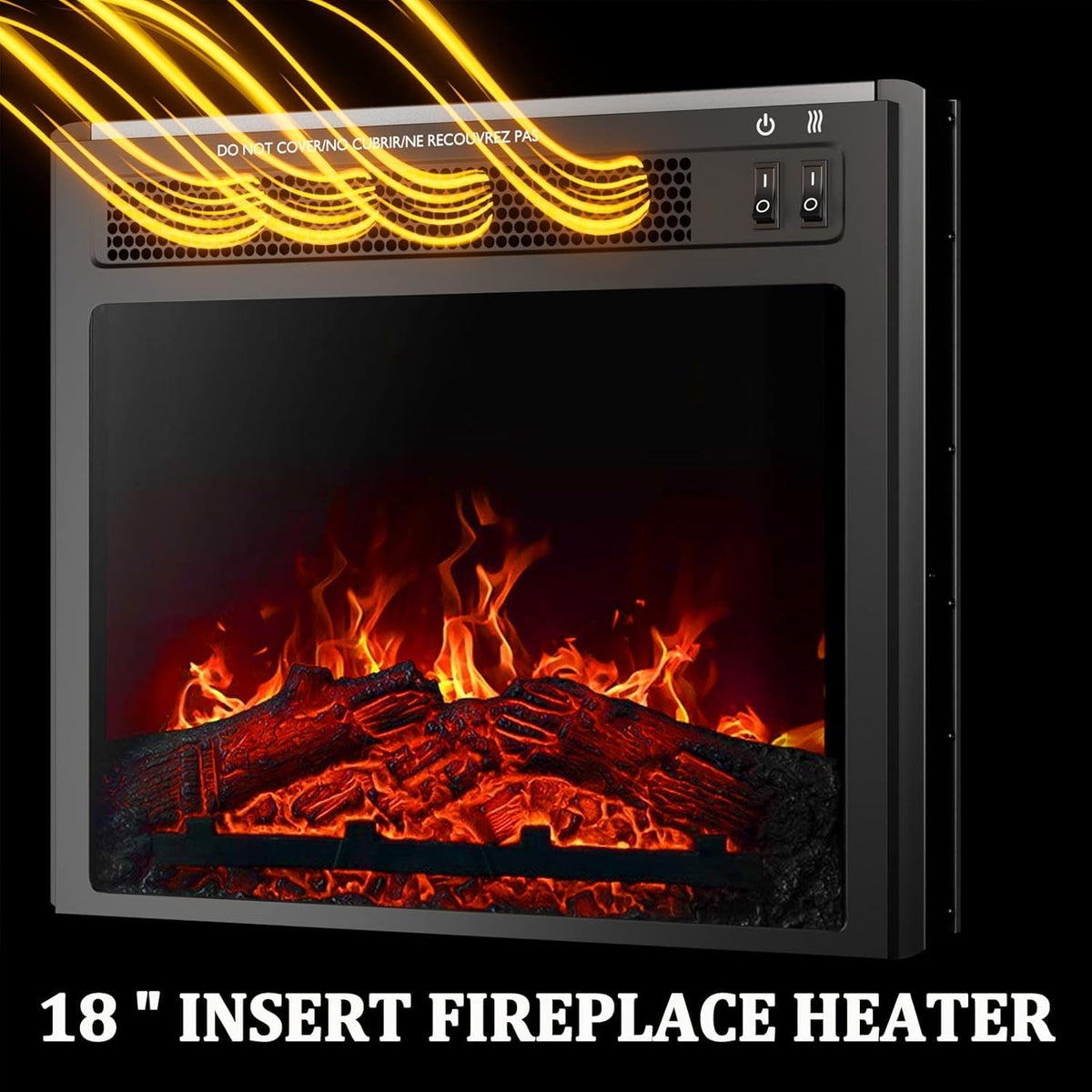 Electric Fireplace TV Stand with Heater for TVs up to 50 Inch R475