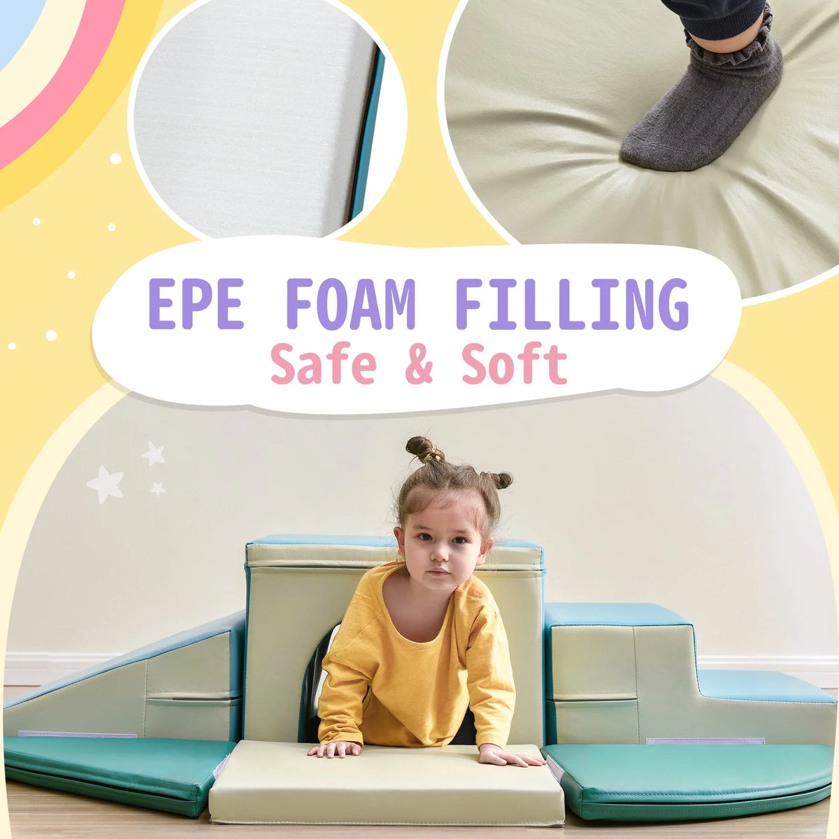 9-in-1 Foam Blocks Climbing Toys for Toddlers M87203