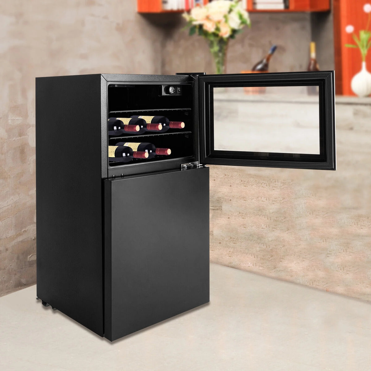 34" Dual Zone Wine Cooler Refrigerator Built-in Under-Counter Frost-Free M29702