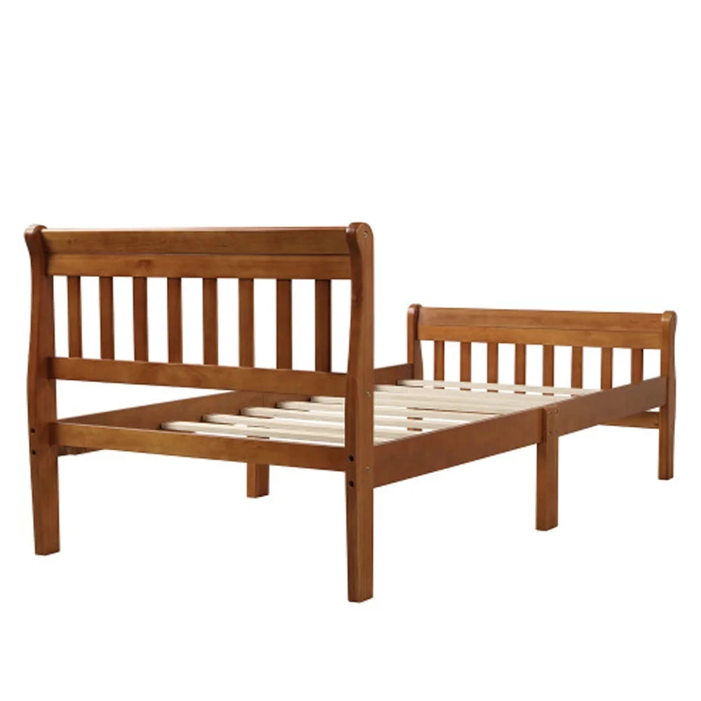 Wood Platform Bed with Headboard and Footboard W145