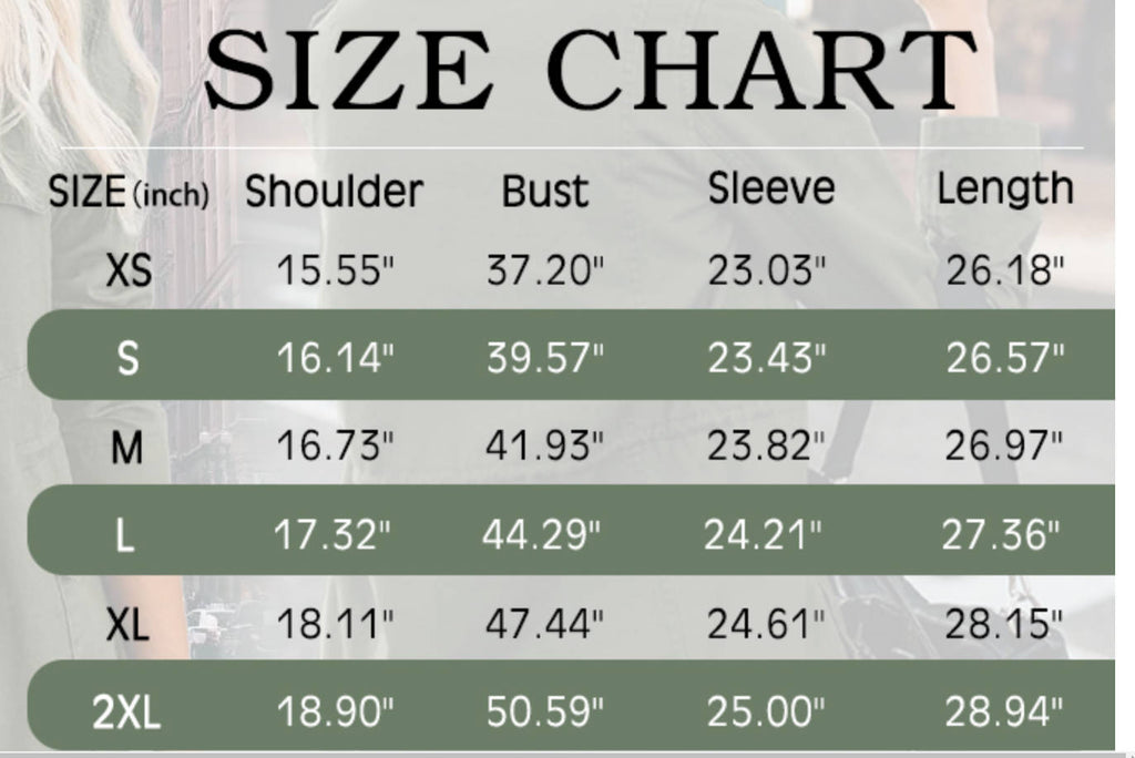 Womens Military Anorak Long Sleeve Jacket Utility Zip Up Lightweight Solid Color Jacket Adjustable Drawstring Waist with Four Front Patch Pockets H75386