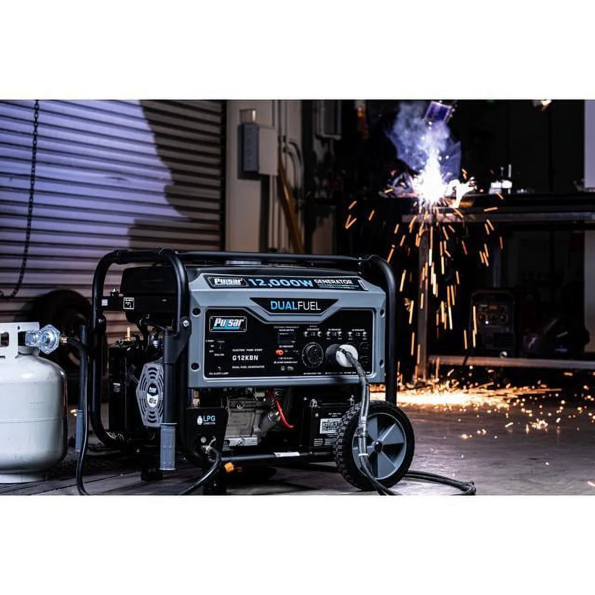 12,000W Dual Fuel Portable Generator with Electric Start L770893
