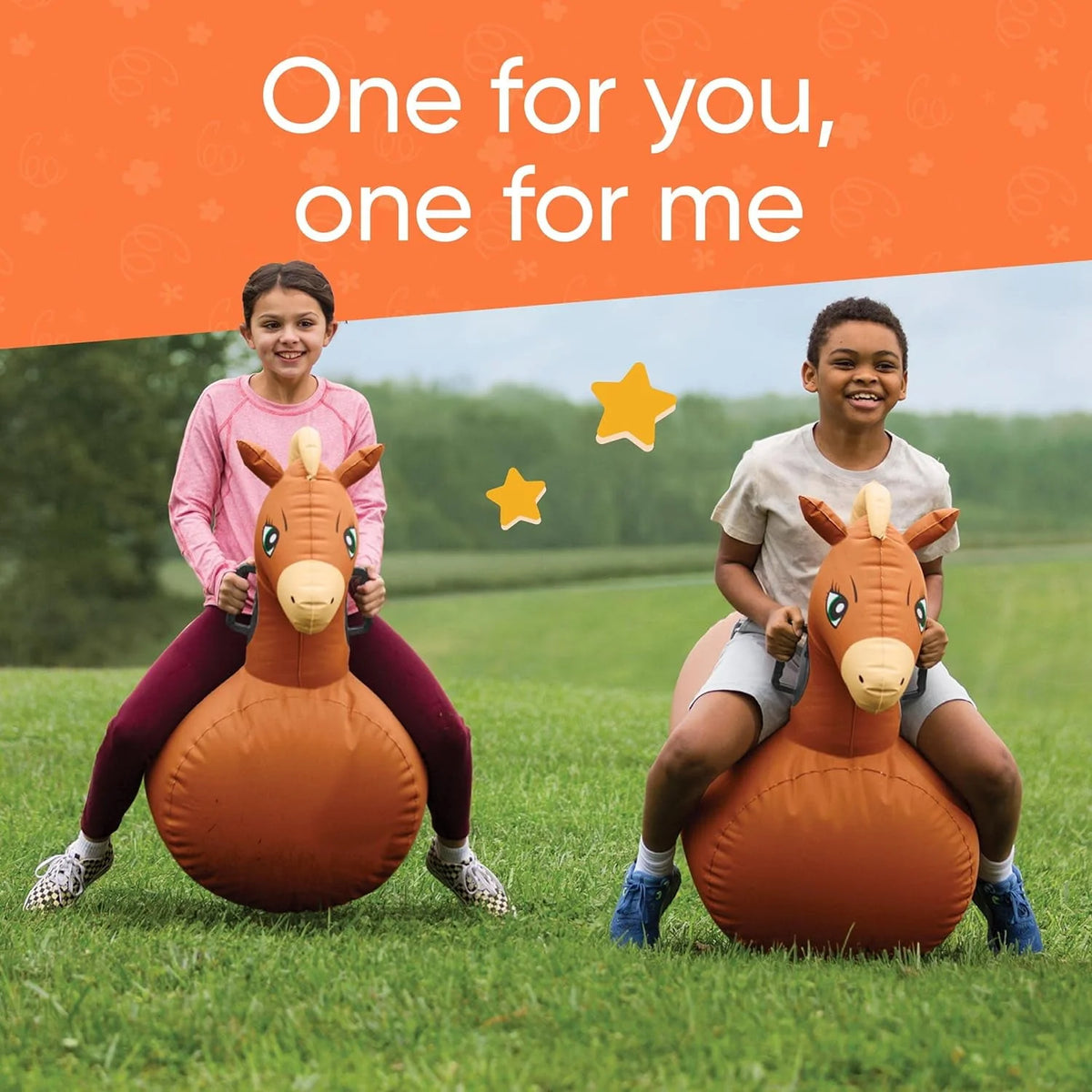 Inflatable Bouncy Horse Set of 2 O6194