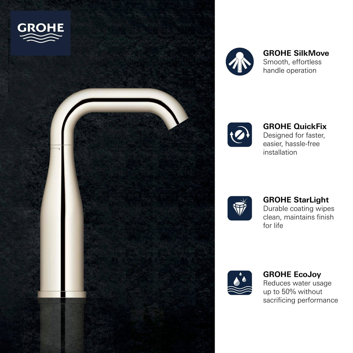 Polished Nickel Bathroom Faucet T944696