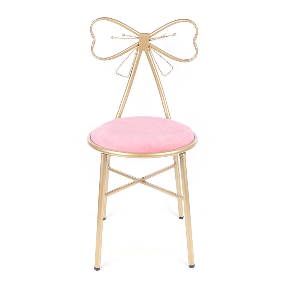 Pink Velvet Butterfly Chair with Gold Legs P699