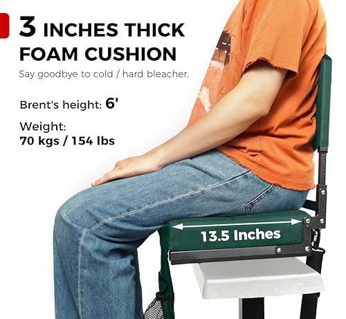 Stadium Seat with Back Support and Cushion M37036
