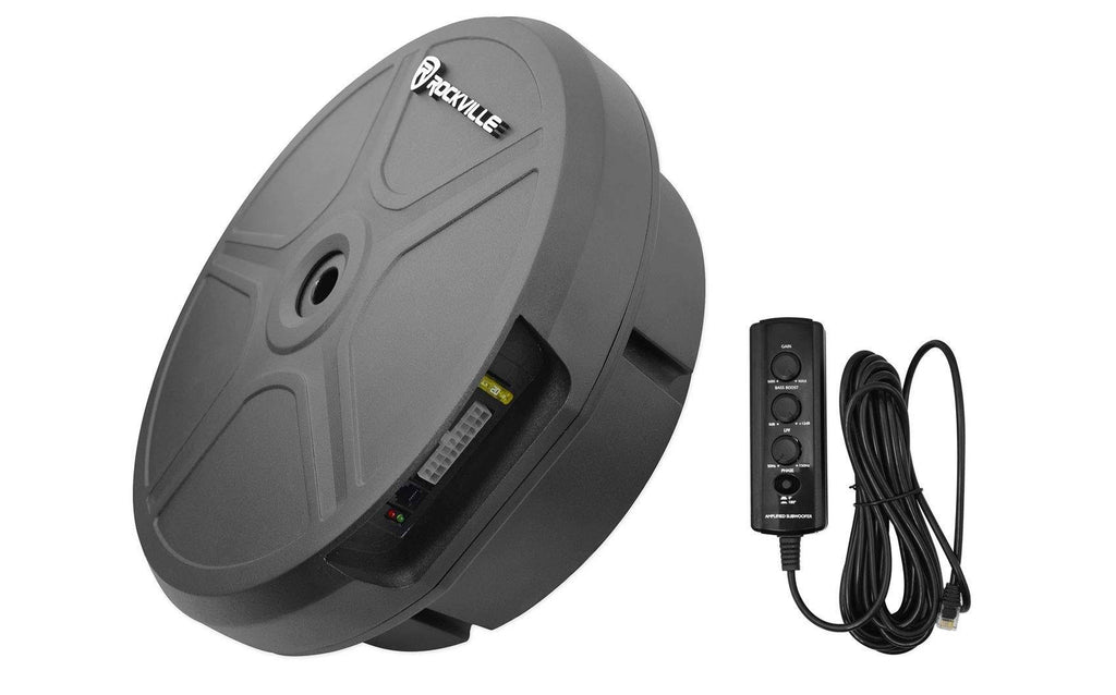 RockGhost Active Powered 8x22 Hidden Car Subwoofer for Full Size Spare Tire M2341