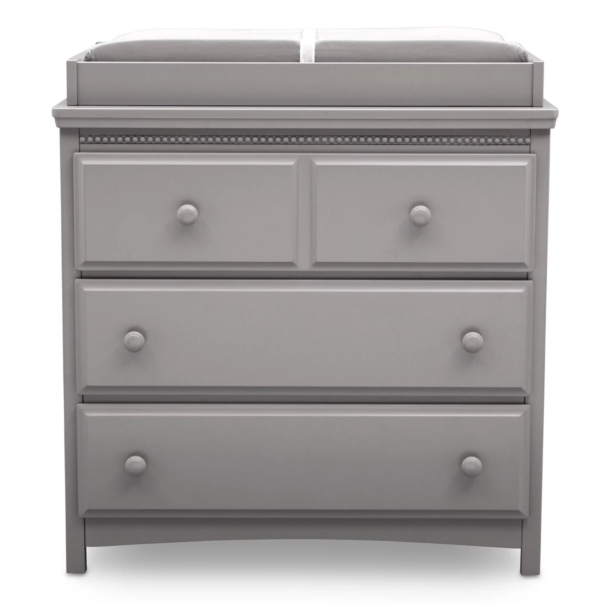 3 Drawer Dresser with Changing Top, Grey N4465