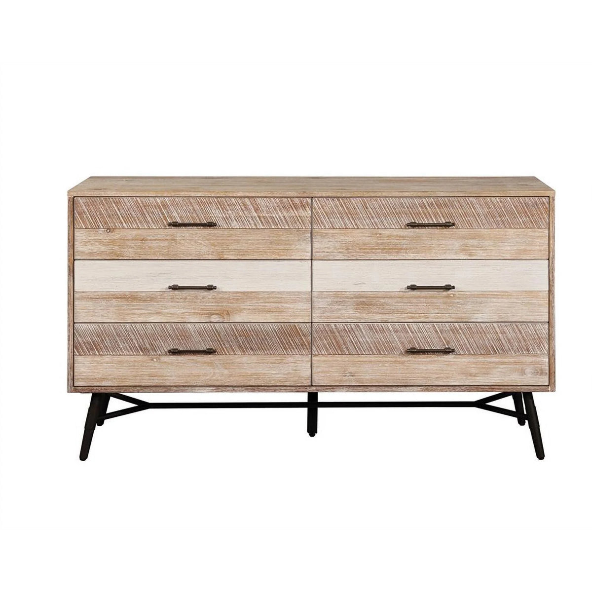 5-piece Brown Wood Queen Bedroom Set K232109