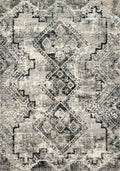 Grey Black 7'7 x 10'6 Rug J6781