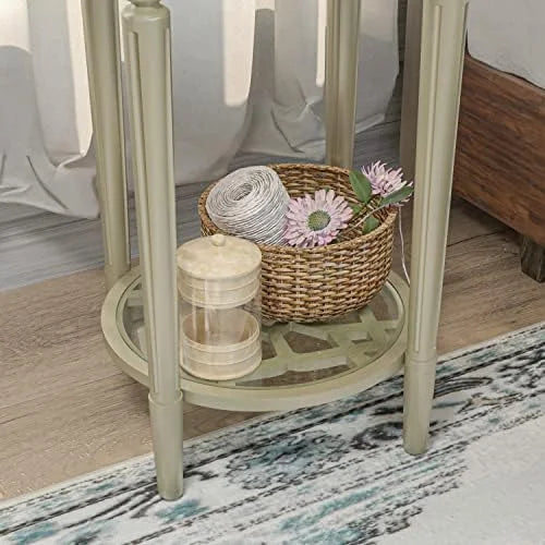 Modern 32" Round Tempered Glass Coffee Table V7979