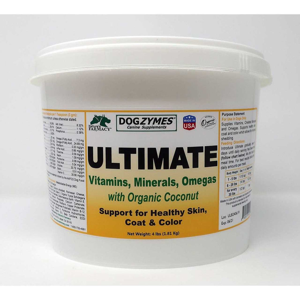 Dogzymes Ultimate for Best Skin/Coat with Organic Coconut - Pet Supplies online store X3553