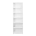 White 6-Shelf Tall Bookcase G731412