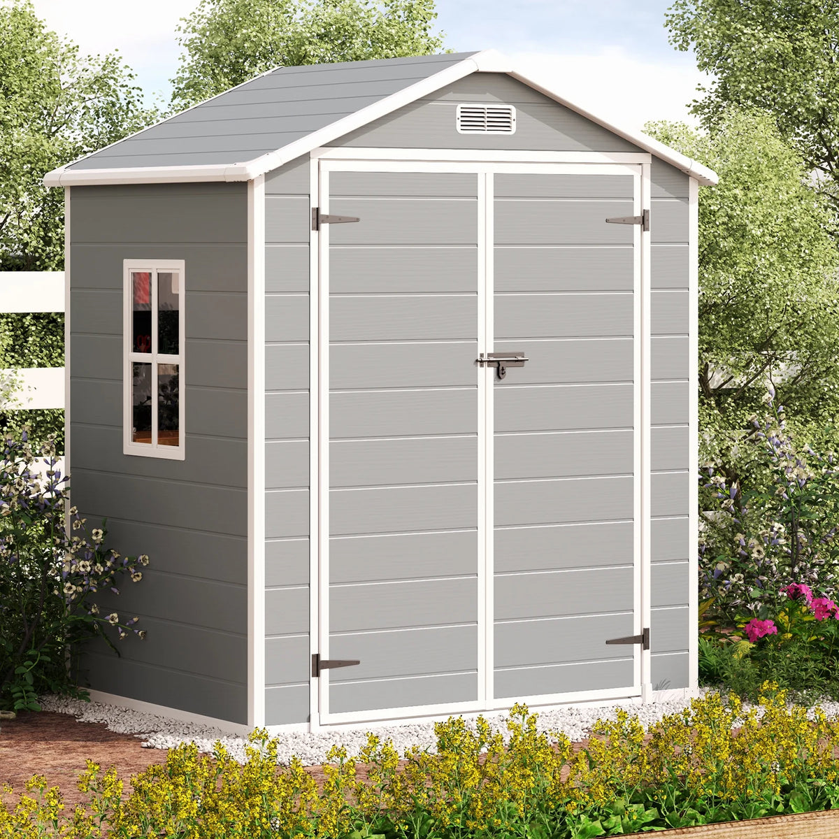 6 x 4 ft Resin Storage Shed S585