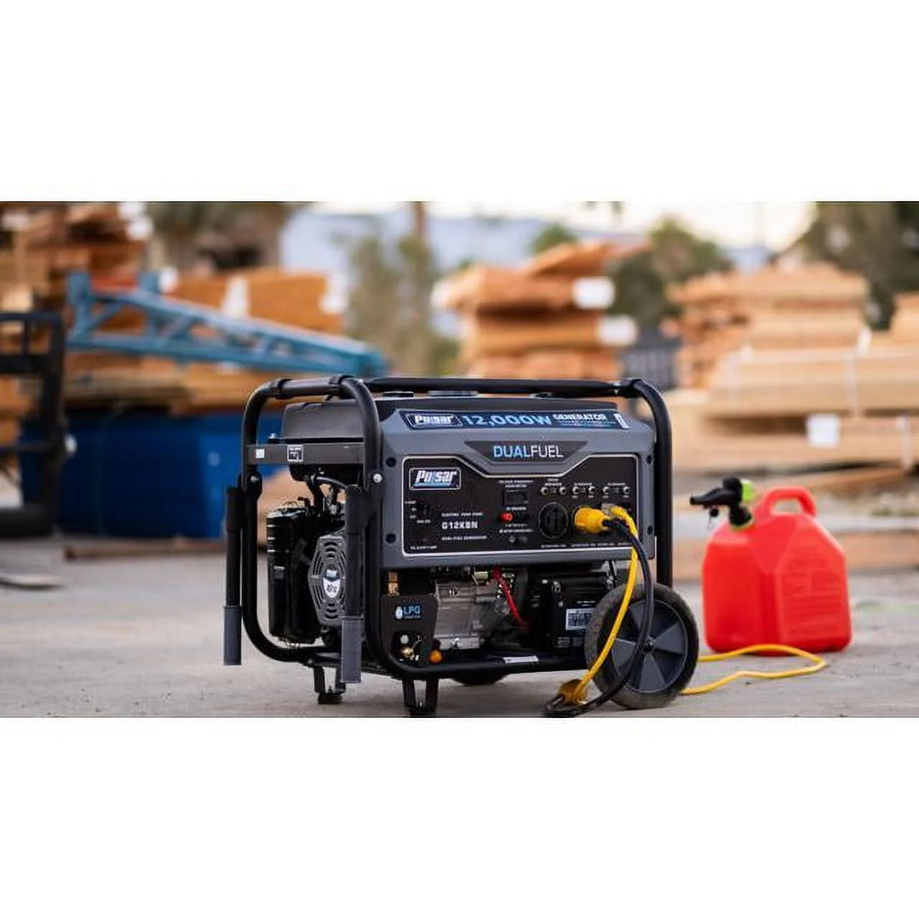 12,000W Dual Fuel Portable Generator with Electric Start L770893