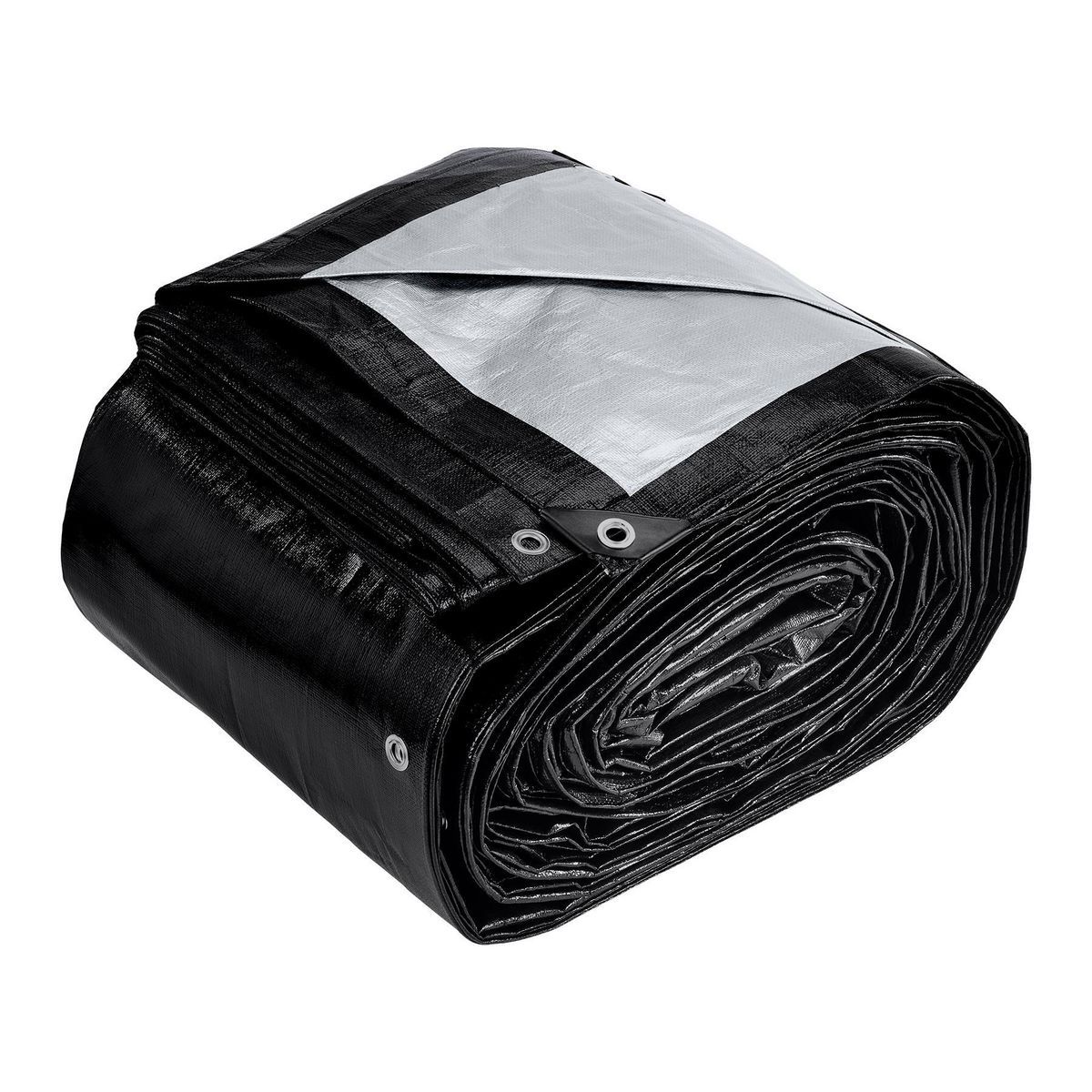 Silver and Black Weather-Resistant Tarp T12415