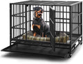 48 inch Heavy Duty Steel Dog Crate with Wheels G70286