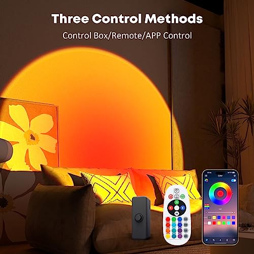 Multicolor LED Projection Sunset Lamp with Remote L309