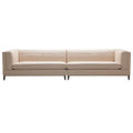 Beige Top Grain Leather 4-Seater Sectional Sofa I5852