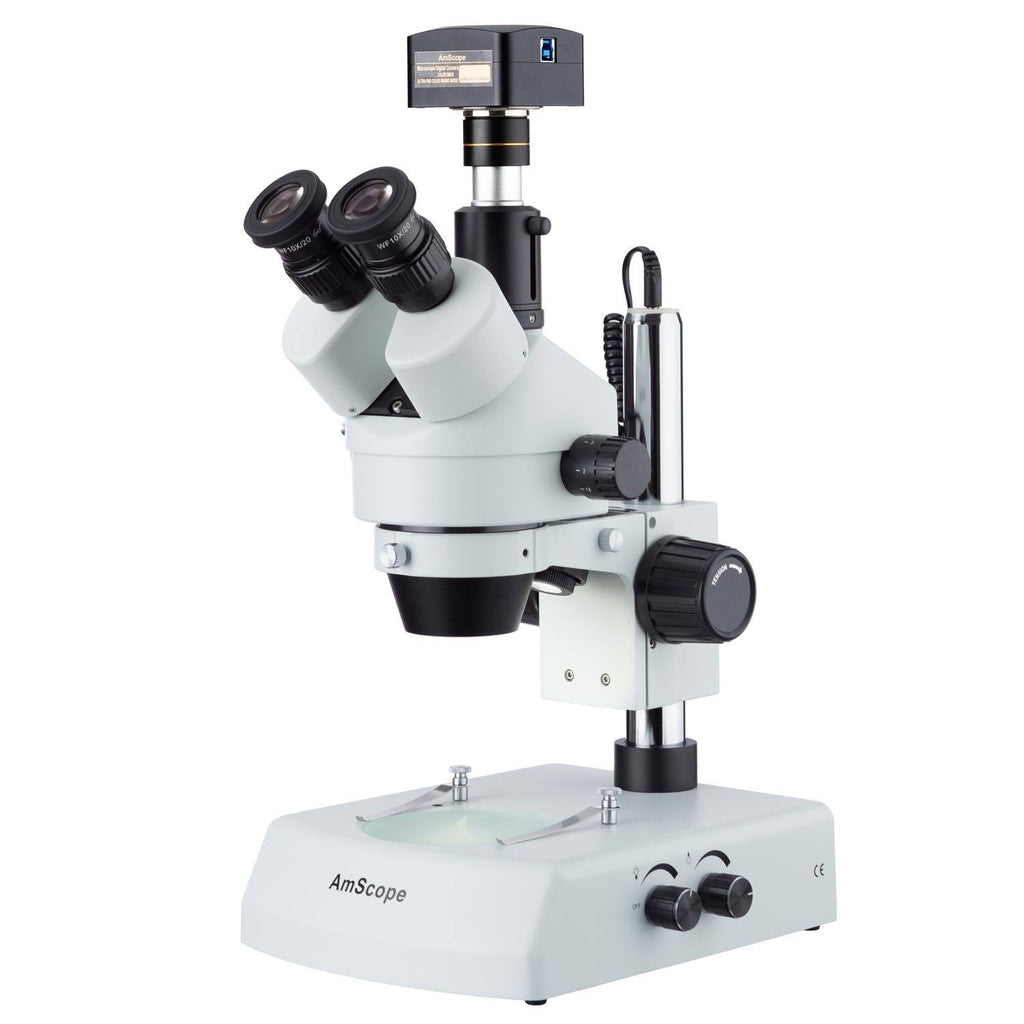 7X-90X LED Trinocular Zoom Stereo Microscope with 3MP USB3 Camera Q744