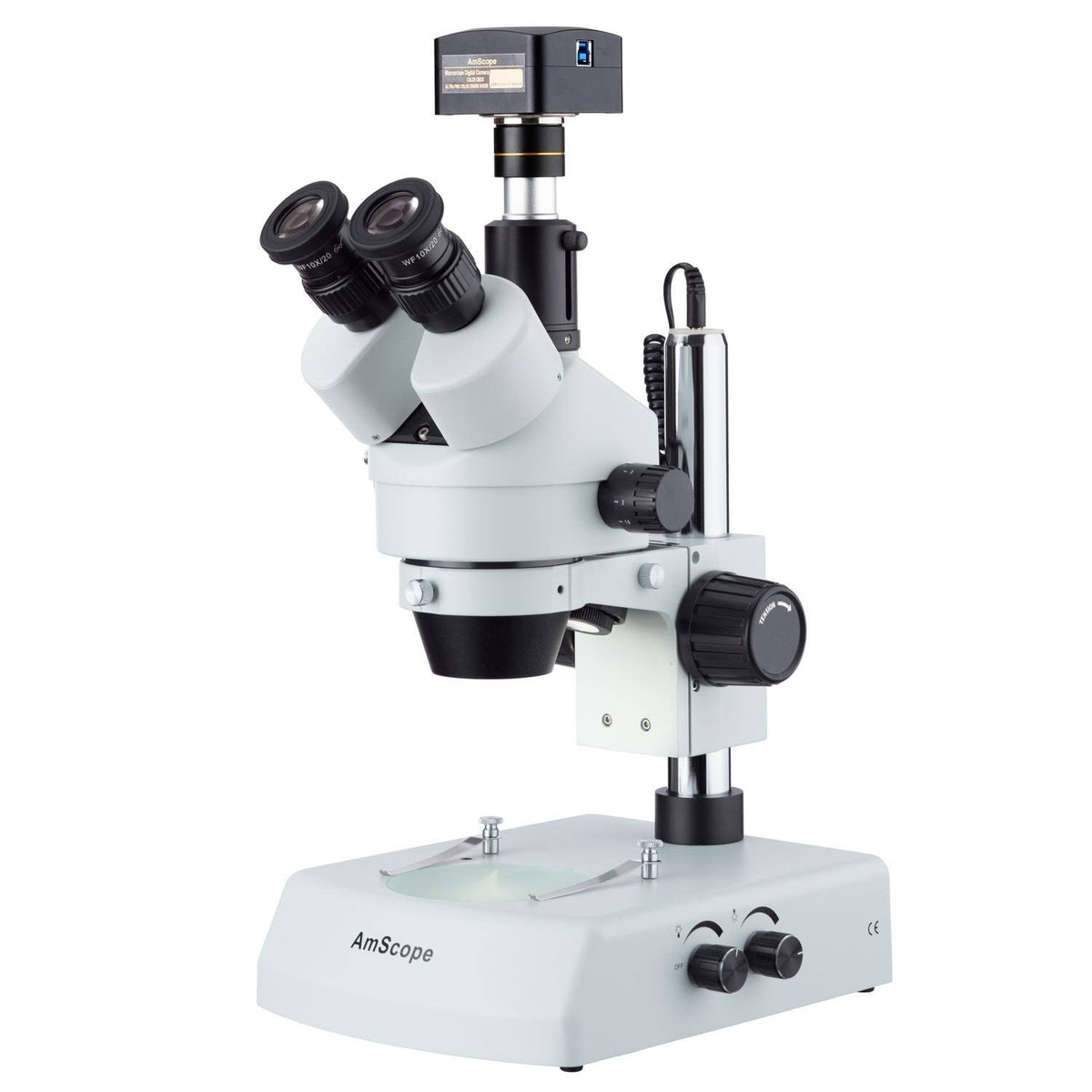 7X-90X LED Trinocular Zoom Stereo Microscope with 3MP USB3 Camera Q744