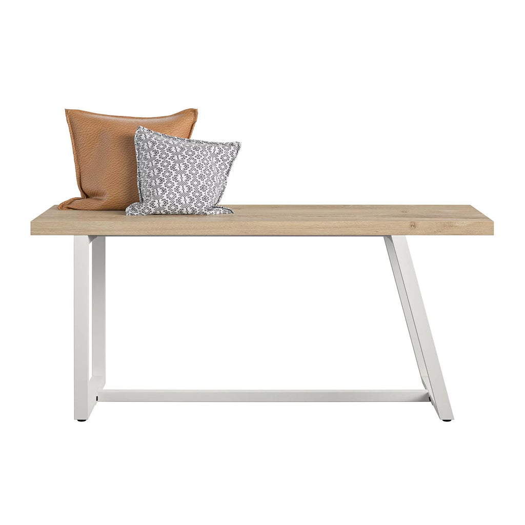 White Entryway Bench O543