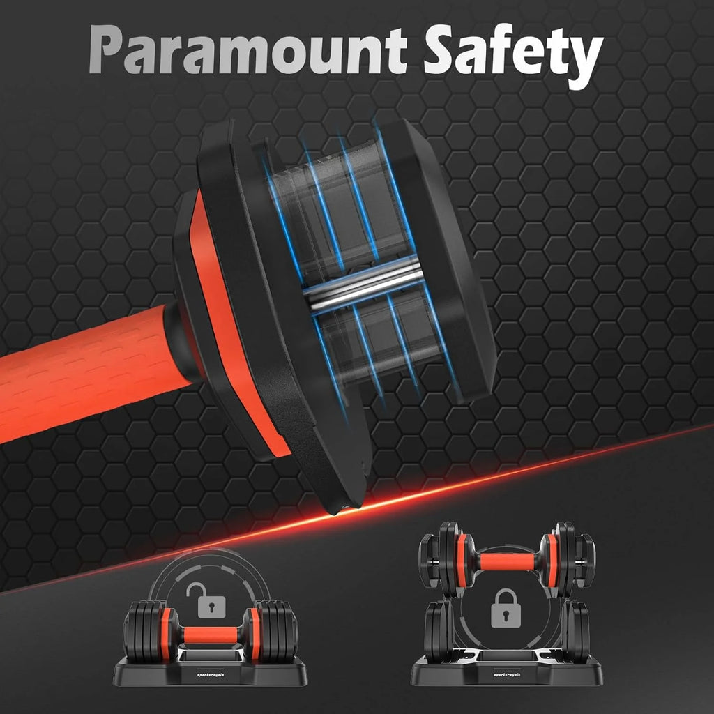 55LB Adjustable Dumbbells Q1414
