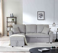 Sofa Bed with Storage, Tufted Cushion, 2 Pillows G231
