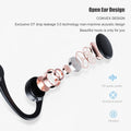 Black Bone Conduction Open Ear Headphones with Mic, 8G Memory, IPX 8 Waterproof, Pack of 2 L9501