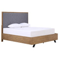 Fabric Upholstered Eastern King Panel Bed M7311