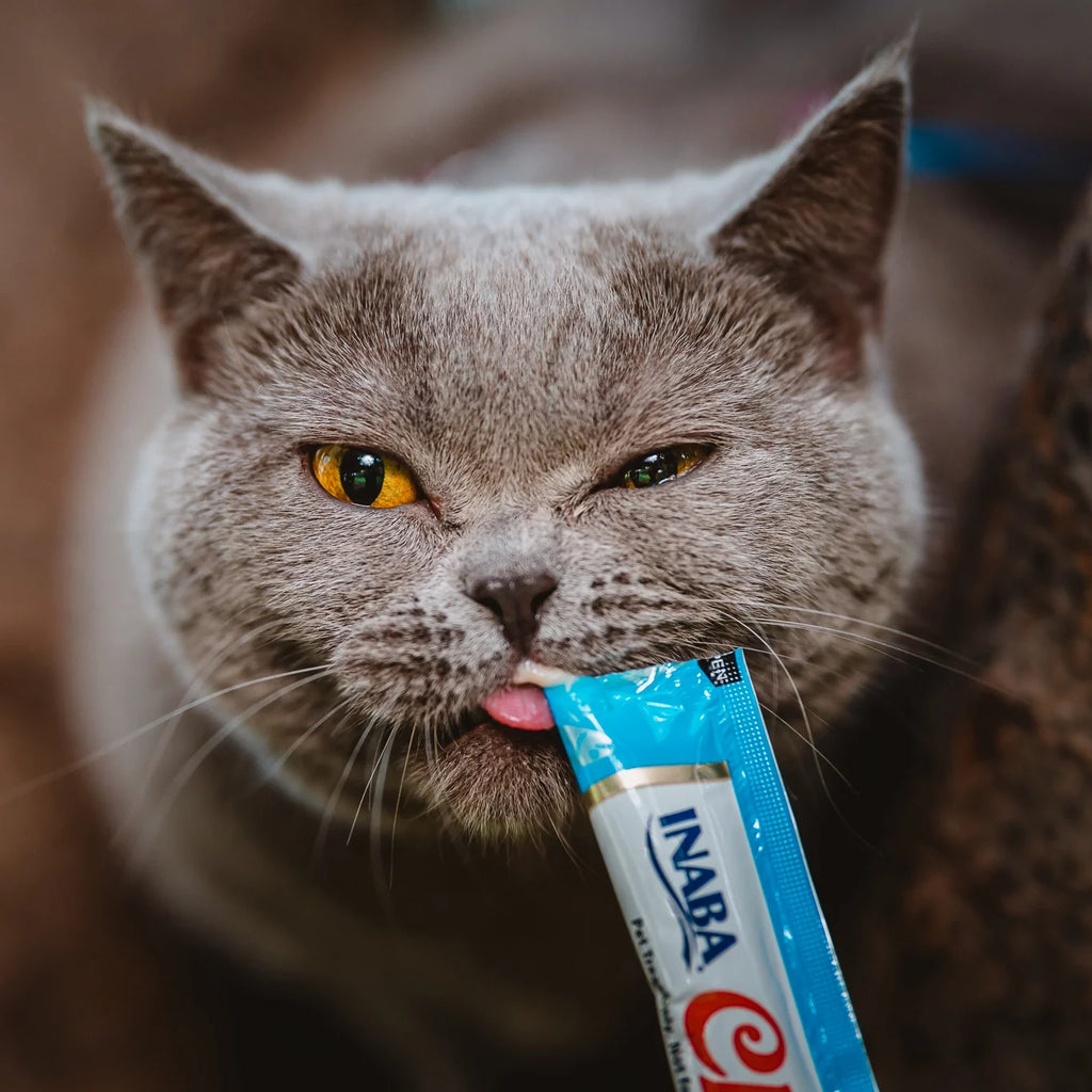 Grain-Free Lickable Creamy Cat Treats, 50 Tubes, Tuna & Chicken I46555