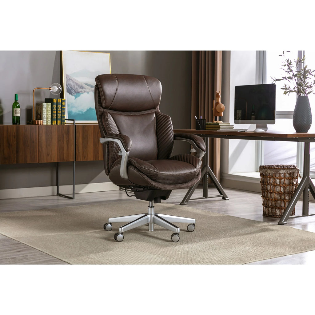 Ergonomic Bonded Leather High-Back Executive Chair Y82734