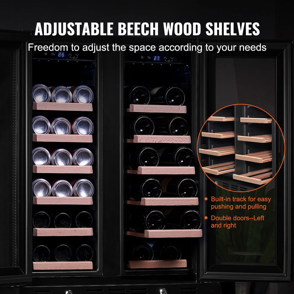 78 Cans 20 Bottle Stainless Steel Wine Cooler R637966