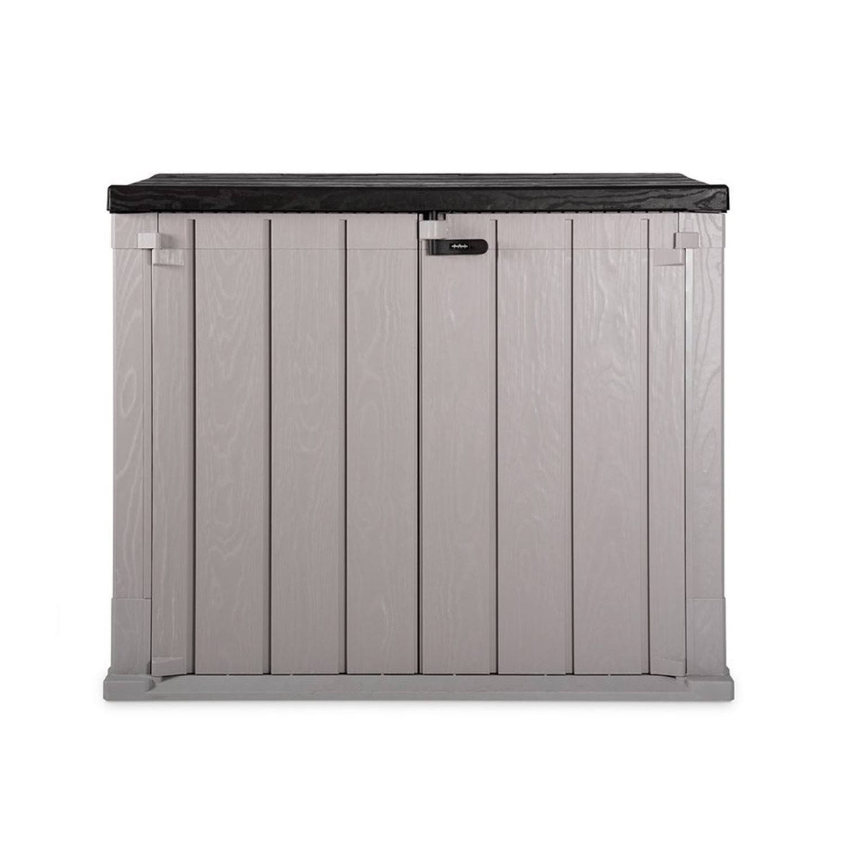Black Weather Resistant Horizontal Storage Shed Cabinet D60646