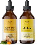 Turmeric Curcumin & Mullein Leaf Liquid Drops 2 Pack P4502