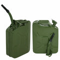 2pcs 5 Gallon 20L Gas Jerry Can Fuel Steel Tank Military Green C16575