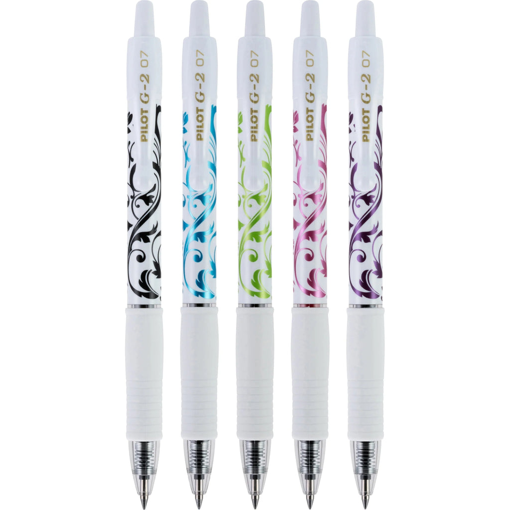 Gel Pens, Fine Point, Assorted Ink, 5 Count A895678