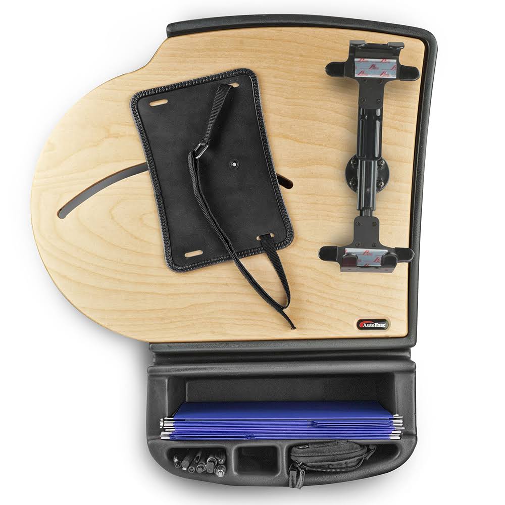Car Desk with Built-in Power Inverter and Printer Stand A19107