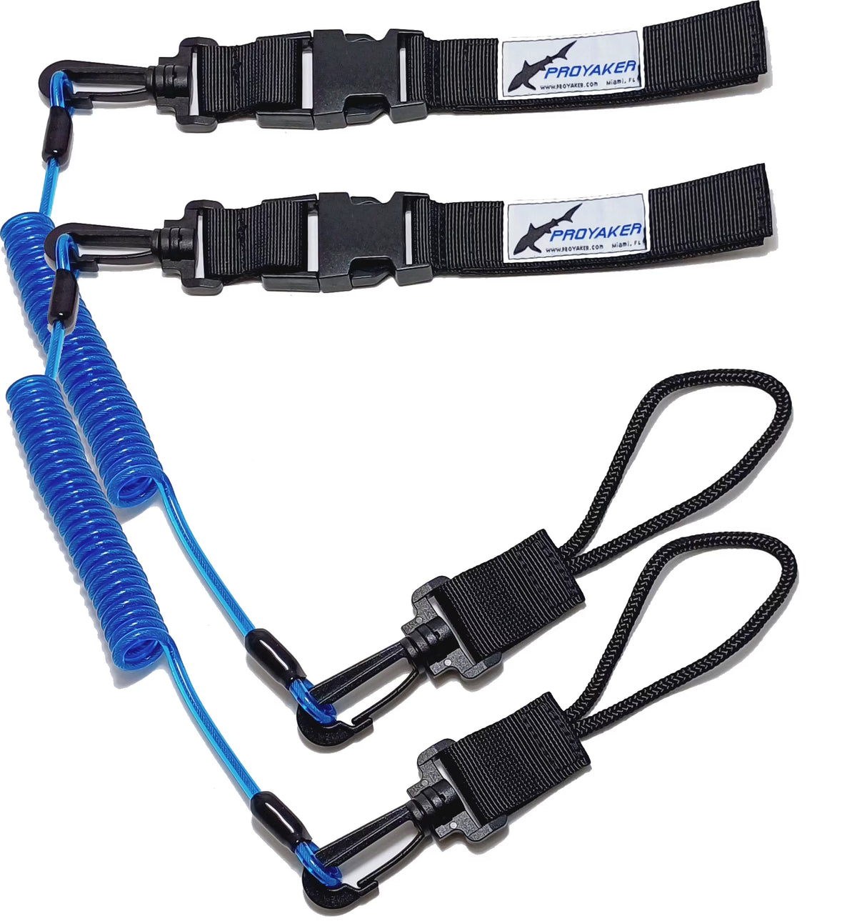 Ocean Tough Kayak Accessories Set of 2 Universal Paddle / Fishing Rod Leash M460