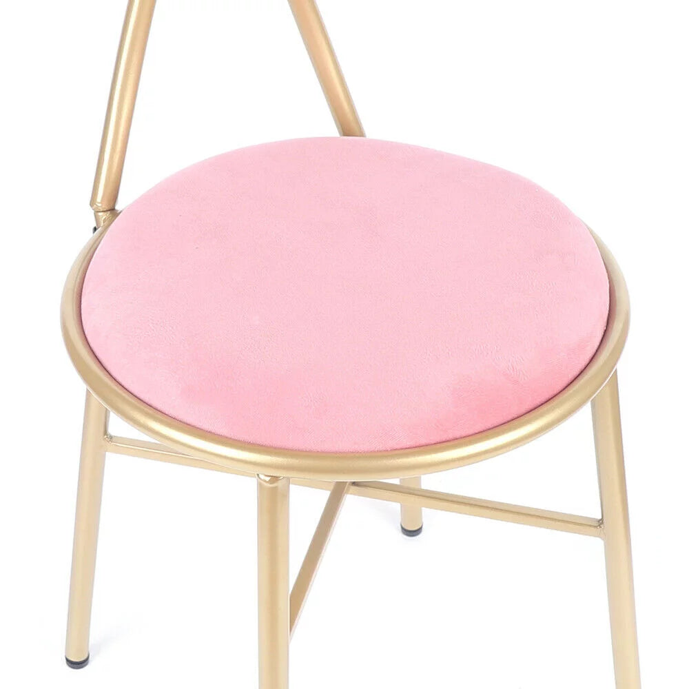 Pink Velvet Butterfly Chair with Gold Legs P699