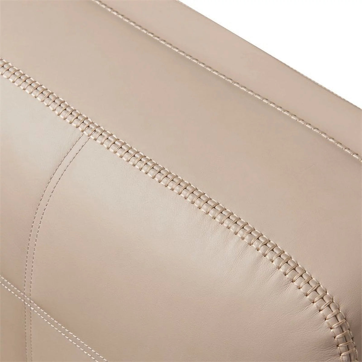 Beige Top Grain Leather 4-Seater Sectional Sofa I5852