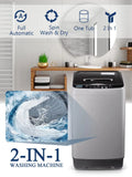 17.6lbs Capacity 1.9 Cu.ft Grey Portable Washing Machine G6006