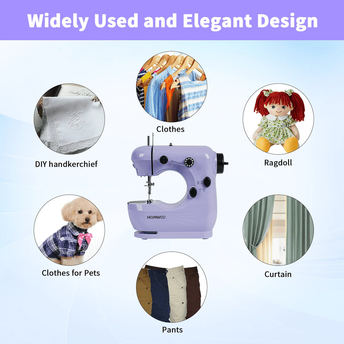 Mini Dual Speed Portable Sewing Machine with Extension Table N36142
